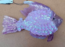 Pez poliespan lentejuelas. Ref 6751. 27,5x19x6