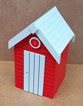 Hucha caseta playa madera. Ref 239029. 20x12x12