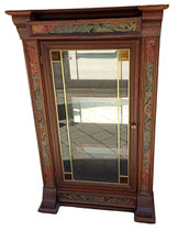 Vitrina XL con espejo. 2 baldas y cajón superior. (Oferta por rotura del espejo). 53x20x88