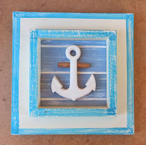  Cuadro madera relieve. Ref 413092. 19x19x3,5