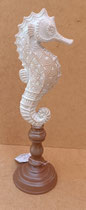 Caballito de mar en peana resina. Ref A38214A. 36,50x19x11