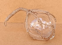 Boya transparente cristal con cuerda. Ref 311071. 31,50x13