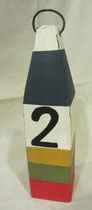 Baliza madera colores. Ref 232051. 10x43