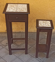 Mesitas auxiliares. Grande 67x30x30. Pequeña 52x21x21