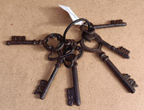 Manoj llaves hierro. Ref 1676. 20x6,50x5,50