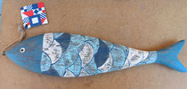 Pez madera. Ref D2029. 45x10