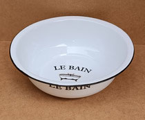 Palangana metal esmaltado Le bain. Ref 89196. 34x13