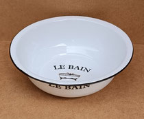 Palangana metal esmaltado Le bain. Ref 89196. 34x13