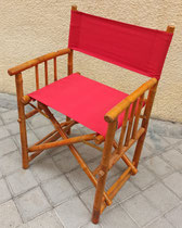 Silla director madera.