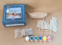 Kit para pintar barco velero. Ref 118007. 22x15x5