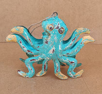 Pulpo metal colgar. Ref 71813. 17x14x4