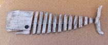 Raspa ballena madera pared. Ref 26123. 76x25,50x4