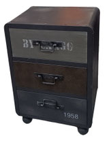 Cajonera estilo industrial 3 cajones. Ref 2481030. 56x38x30. Disponible en 2 cajones