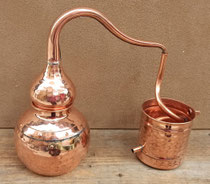 Alambique gallego de cobre 5 litros. Ref ALMB/5. 42X41X26 