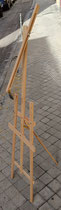 Caballete pintor madera. 153x42x55