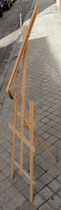 Caballete pintor madera. 153x42x55