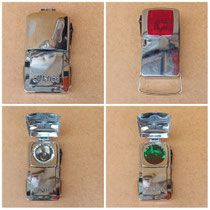 Linterna petaca Chamaco. Ref 310. 13x6,5x4. Luz normal, luz verde y luz roja. 