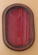 Vitrina oval pared. Ref Vit 7. 30x46x6.
