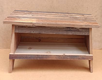 Banco de madera con estante. Ref 41052300. 50x24x31