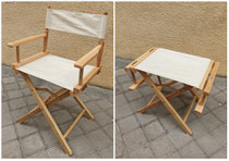 Silla director madera.