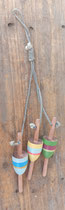 Ristra boyas de madera pequeña. Ref 232155. 30 centímetros alto 