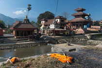 Temple at Khware river, Panauti, Nepal, 2013