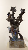 Nuit, H50cm - 2024 - grés émaillé