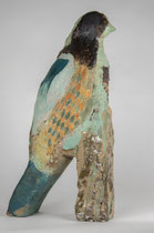 Oiseau pillier, H38cm - 2024 - grès émaillé