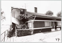 Het woonhuis "Stormhoek" van Cees Bruijnzeel op het terrein van de Bruynzeel Fabrieken. Gebouwd in 1922 en gesloopt in 1982