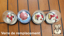 Exemple de boule a neige reparé grace a un verre de remplacement ultra transparent By malle2luxe expert in Paris 