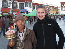 dieser Tibeter wollte unbedingt ein Bild mit Kristin
