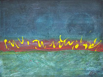 "Die Botschaft", Acryl auf Leinwand, 80 x 60 cm