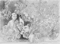 „Jung und alt“, 1982, Bleistift, 47,5x64,5cm