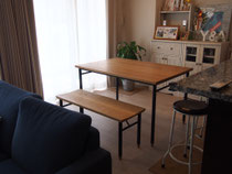 ダイニングテーブル ( Wood × Iron Dining Table )