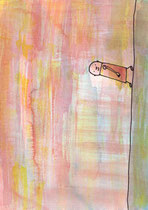 NACH OBEN, OBEN, NACH UNTEN ODER UNTEN (MÄNNLICH) III.6  29X20 cm 165,-€