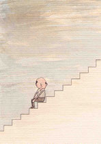 TREPPE (SITZENDER) III 29X20 cm 165,-€