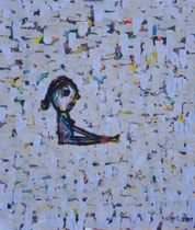 SITZENDE III, Acryl  80X68 cm 1.650,-€