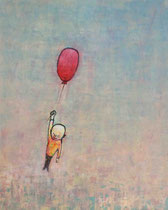 BALLONFAHRT, Acryl  100X80 cm 1.900,-€