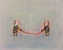 VERWORREN, Acryl  80X100 cm  1.900,-€