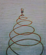 SPIRALE, Acryl 80X68 cm 1.650,-€