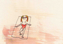 SONNE-WONNE III   10X14,5 cm 90,-€