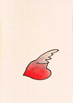 HERZENGEL II   14,5X10 cm 90,-€