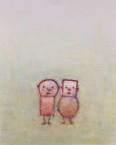 BEGEGNUNG V, Acryl  80X100 cm 1.900,-€