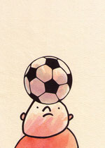 FUSSBALL VI  14,5X10 cm 90,-€
