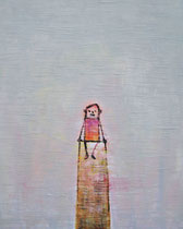 OBEN (SITZENDER), Acryl 100X80 cm 1.900,-€