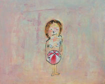 STEHENDE (BALL), Acryl  80X100 cm