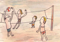VOLLEYBALL 10X14,5 cm 90,-€
