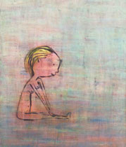 SITZENDE V, Acryl  80X68 cm 1.650,-€