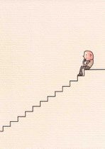 TREPPE (SITZENDER) II 14,5X10 cm 90,-€