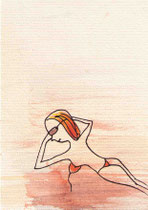 SONNE-WONNE V  14,5X10 cm 90,-€